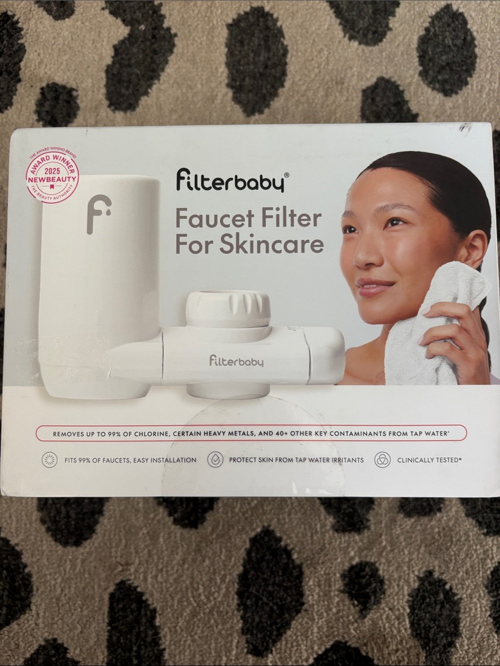 Filterbaby White Faucet Filter For Skincare - Gentle Tap Water Protection